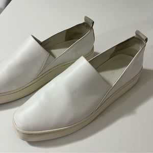 Vince platform slip on leather sneakers
